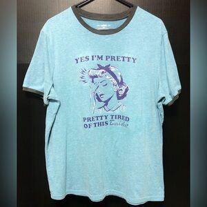 🌅Urban Pipeline Sarcastic Humor Blue Ringer T-shirt